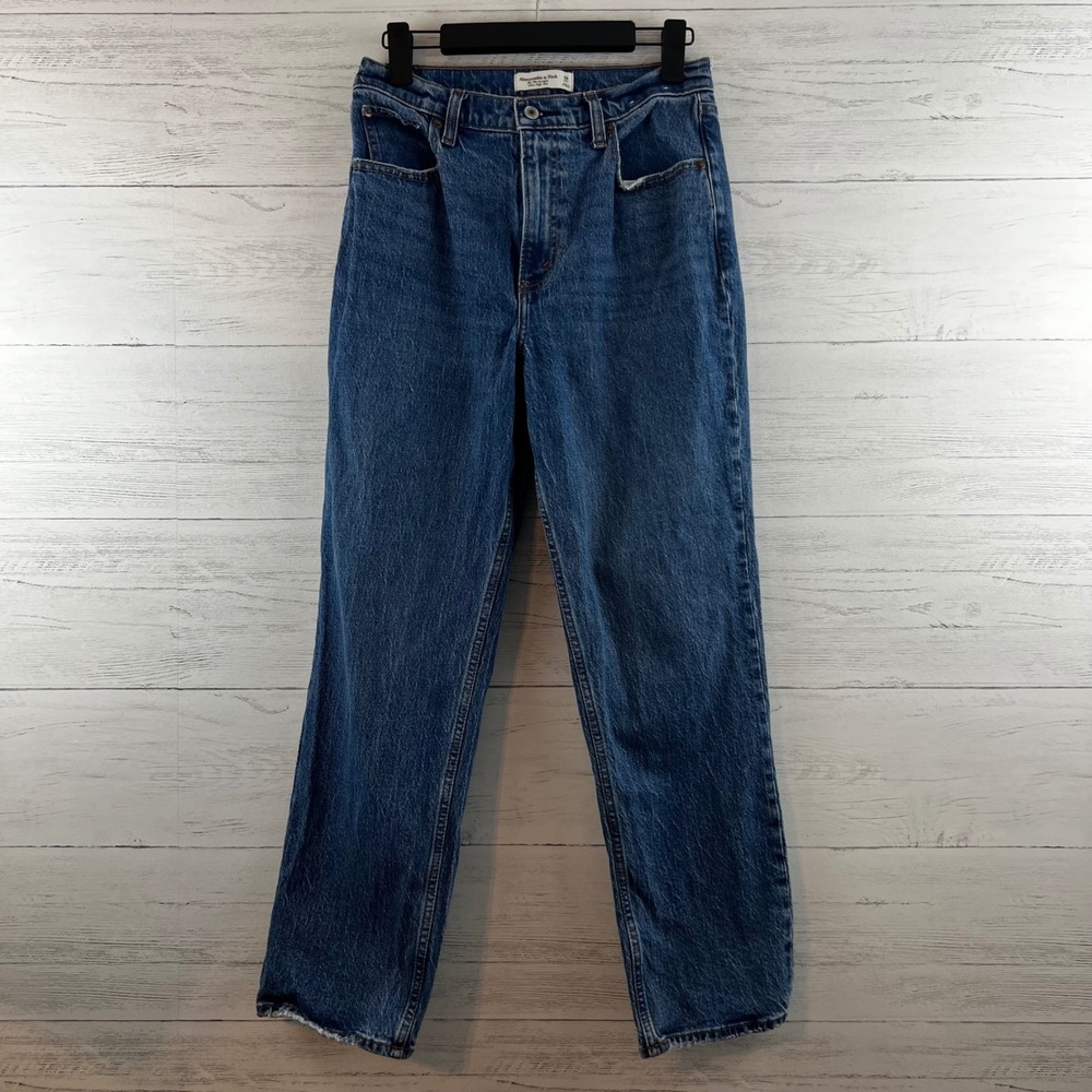 Abercrombie & Fitch 90s Straight High Rise Denim Jeans Size 28